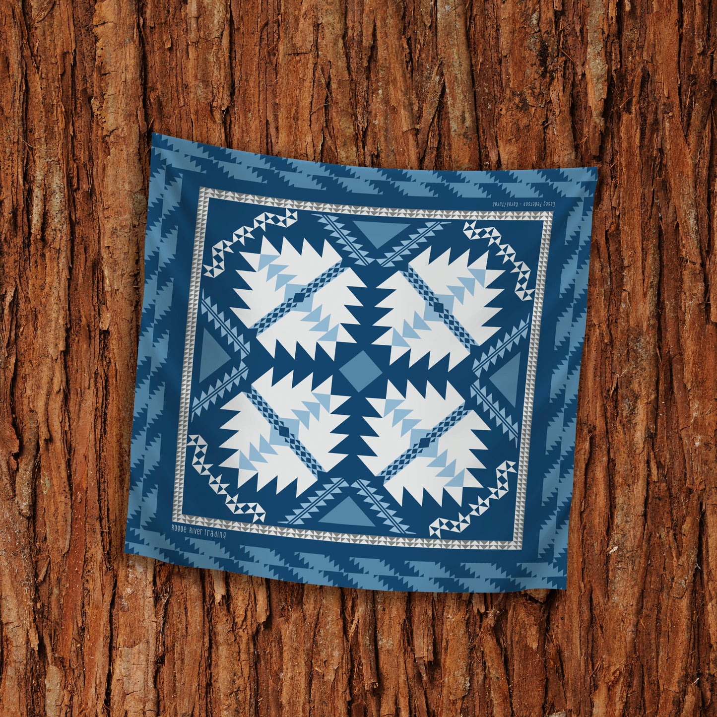 "Basket" Satin Scarf by Casey Pederson